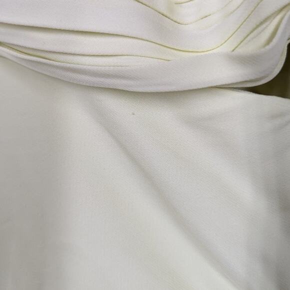 Self-Portrait Lime Cutout Ruched Mini Dress Long Sleeve Mesh Size 4 Preowned - Picture 11 of 15